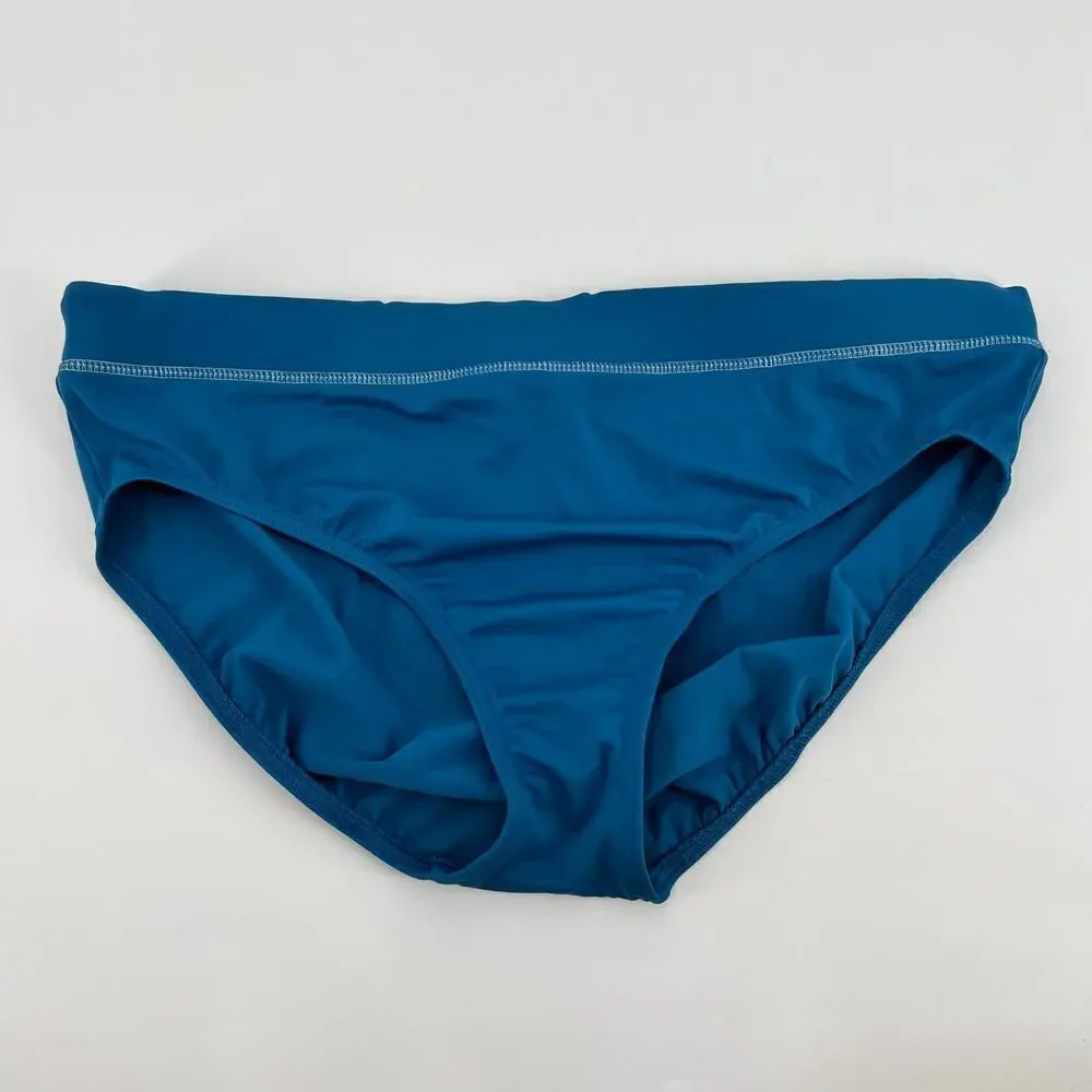 Lands' End bundle / lot (2) swim tops and blue swim bottoms tankini bikini 10/12